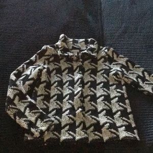 Chico’s black and white/cream jacket. New